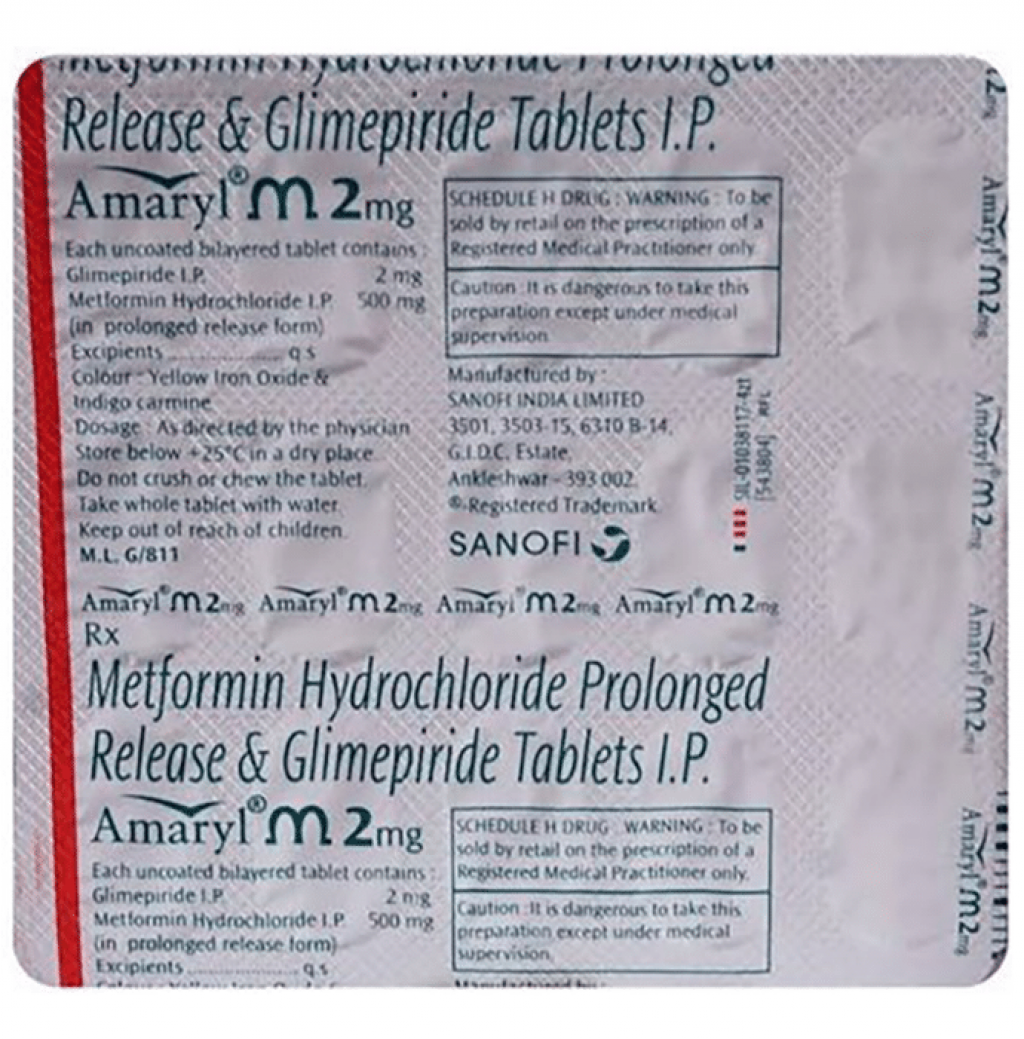 AMARYL M2 TABLET 1*20(20 Tablet)