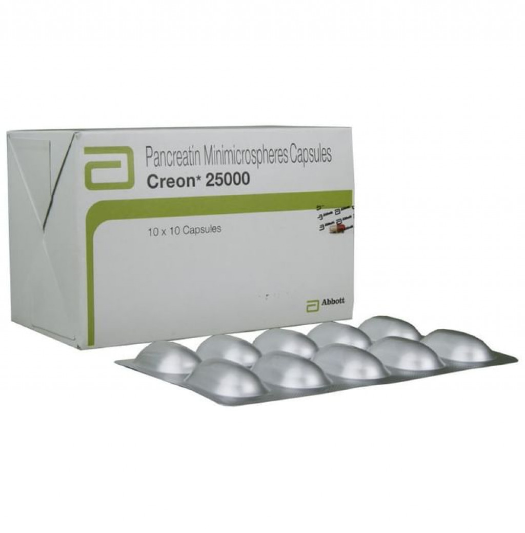 Creon 25000 Capsule 1*10(10 Capsule)